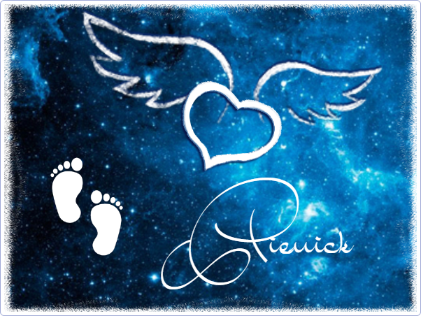 Plaque funéraire Photo dessin ange,bébé,ailes,coeur,etoiles